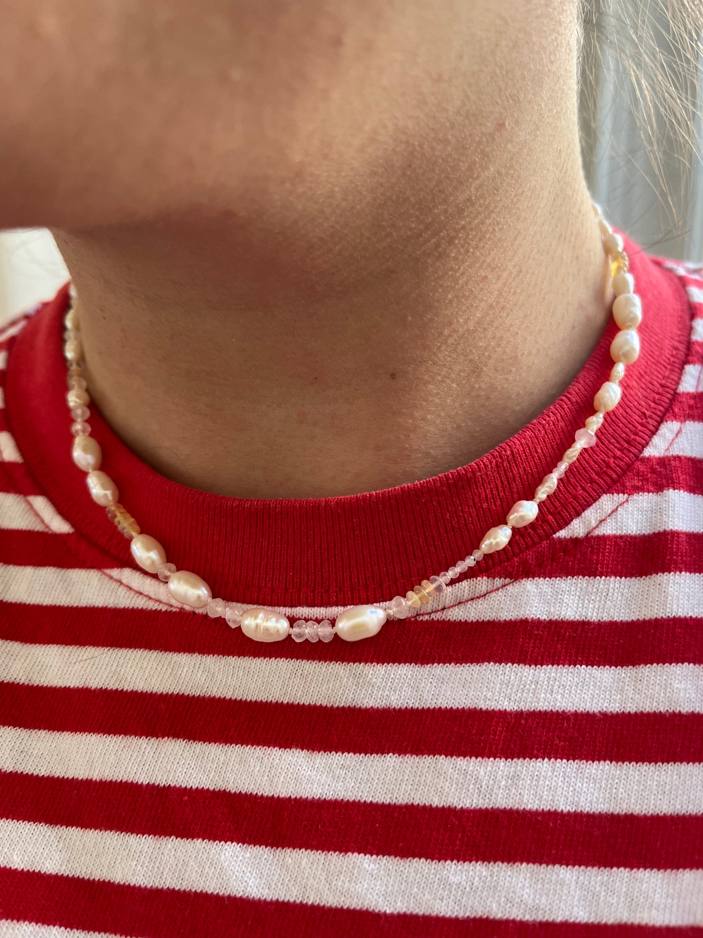 SOPHIE STRINGS PEARLS - OPAL MOONSTONE