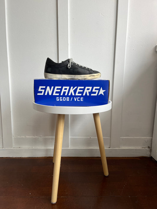 Golden Goose Black Skate Superstar Sneakers - 40